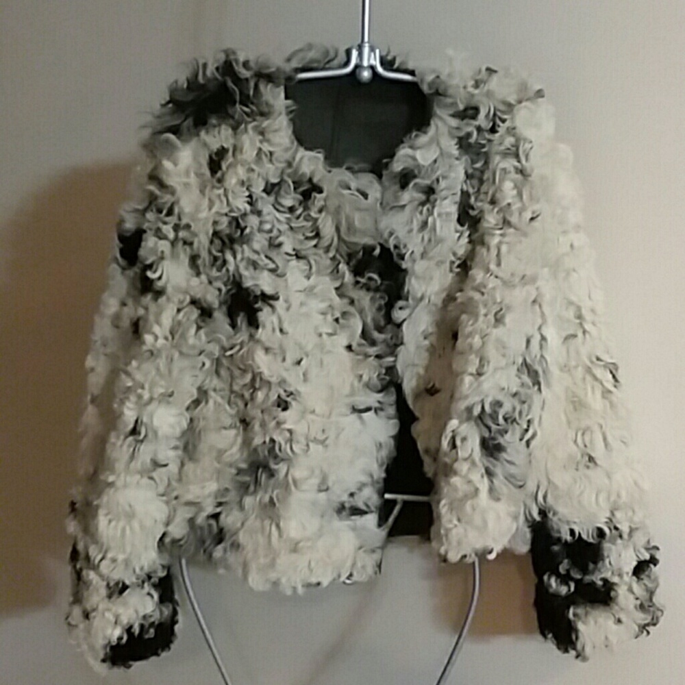 MARNI reversible sherling green leather jacket - Picture 5 of 6